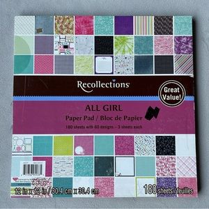 2 for $20 ~ 72 ~ 12 x 12 Sheets ~ All Girl Designs ~ Scrapbooking
